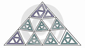 Triangle pattern, tessellation geometric design vector design Generative AI