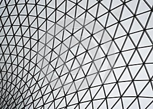 Triangle patterned glass background