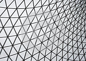 Triangle patterned glass background