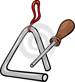 Triangle percussion clip art cartoon illustration