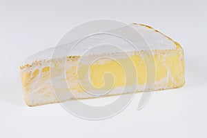 Triangle piece of brie creme cheese