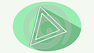 Triangle play button, symbolizing media playback and forward, vector design Generative AI