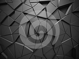 Triangle Poligon Pattern Metallic Wall Background