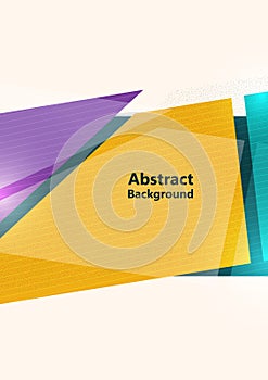 Triangle, polygon geometric modern business presentation design template, abstract pattern for any background. Vector