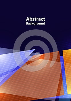 Triangle, polygon geometric modern business presentation design template, abstract pattern for any background. Vector