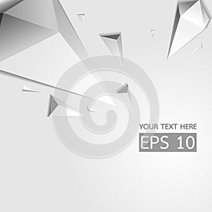 Triangle Polygonvector with light and Shadow