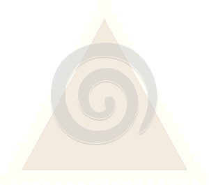 Triangle Postage Stamp Blank Template