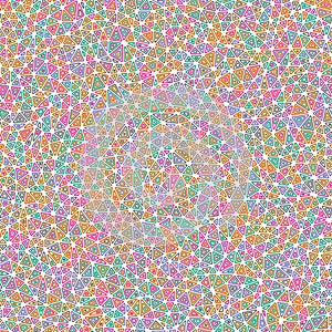 Triangle shapes background. Small triangles size