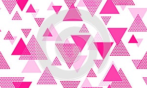 Triangle shapes seamless pattern vector design.