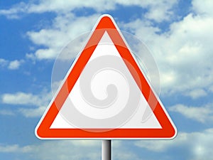 Triangle sign (clear)