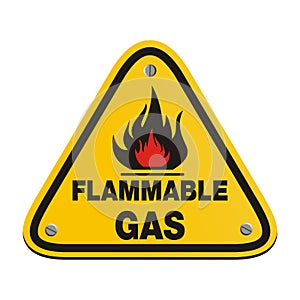 Triangle sign - flammable gas