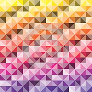 Triangle square diamond shape pattern abstract background consistency in colors and gradation in the depth photo