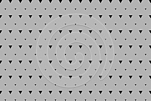 Triangle symbols of different sizes seamless background pattern vector illustration.