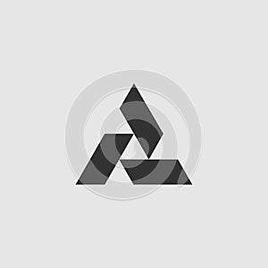Triangle tech logo template