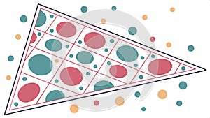 Triangle tile shapes, geometric pattern vector design art Generative AI