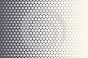 Halftone Triangle Particles Vector Abstract Technology Background