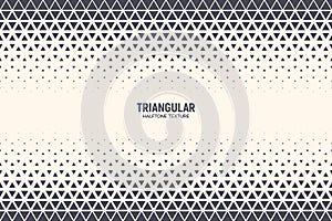 Halftone Triangle Particles Vector Abstract Technology Background
