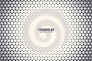 Halftone Triangle Particles Vector Abstract Technology Background