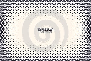 Halftone Triangle Particles Vector Abstract Technology Background