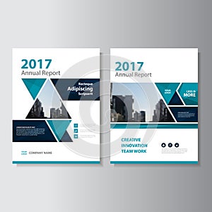 Triangle Vector annual report Leaflet Brochure Flyer template design, book cover layout design, Abstract presentation templates
