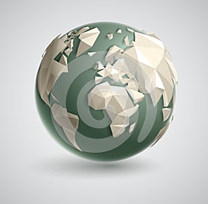 Triangle World Globe