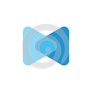 Trianglel linked gradient logo vector