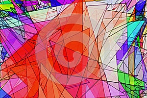 Triangles colorful background