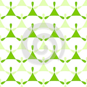 Triangles Green Seamless Pattern Background