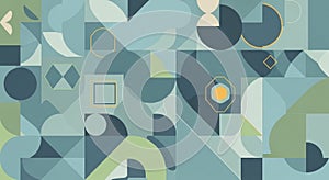 And triangles are layered and interwoven creating a visually