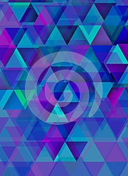 Triangles over bluish background