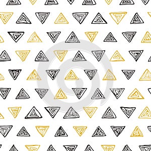 Triangles seamless pattern