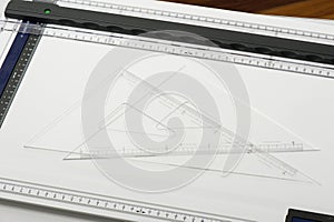 triangles, tool for industrial drawing