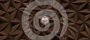 Triangular abstract BG in brown color
