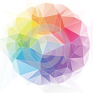 Triangular art style abstract background