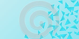 Triangular background. Abstract composition of 3d triangles.