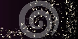 Triangular background. Abstract composition of 3d triangles.