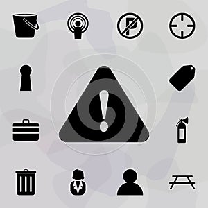 triangular exclamation point icon. web icons universal set for web and mobile