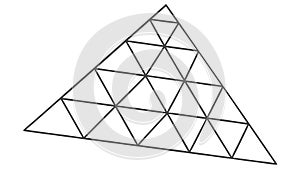 Triangular Geometric Pattern, Abstract Design Grid, vector design Generative AI