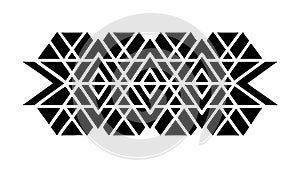 Triangular Geometric Pattern Abstract Design Vector, vector design Generative AI