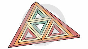 Triangular Geometric Pattern, Abstract Modern Art, vector design Generative AI