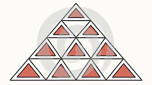 Triangular geometric pattern. Abstract modern vector texture, vector design Generative AI