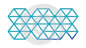 Triangular geometric pattern, modern, abstract, connection, vector design Generative AI
