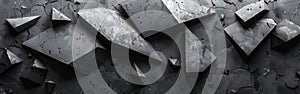 Triangular Gradient Shapes on Dark Background - Abstract Texture for Web, Print & Business Design