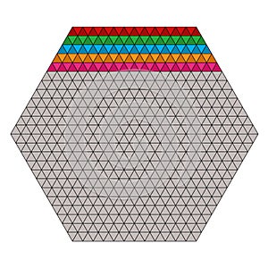 Triangular grid vector seamless pattern. Subtle thin lines texture, delicate