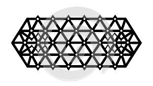 Triangular Mesh Pattern Abstract Geometric Background Vector, vector design Generative AI