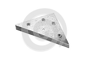 Triangular metal fixators photo