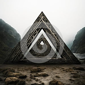 Triangular mystical portal.