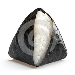 Delicious Onigiri Rice Ball Wrapped in Seaweed photo