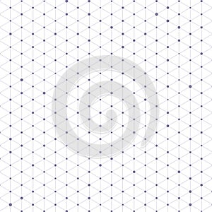 Triangle pattern with connecting lines and dots
