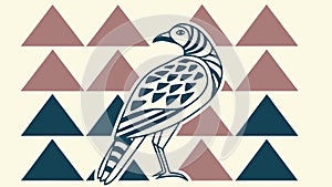 Triangular Pattern, Geometric Art & Design. vector design Generative AI